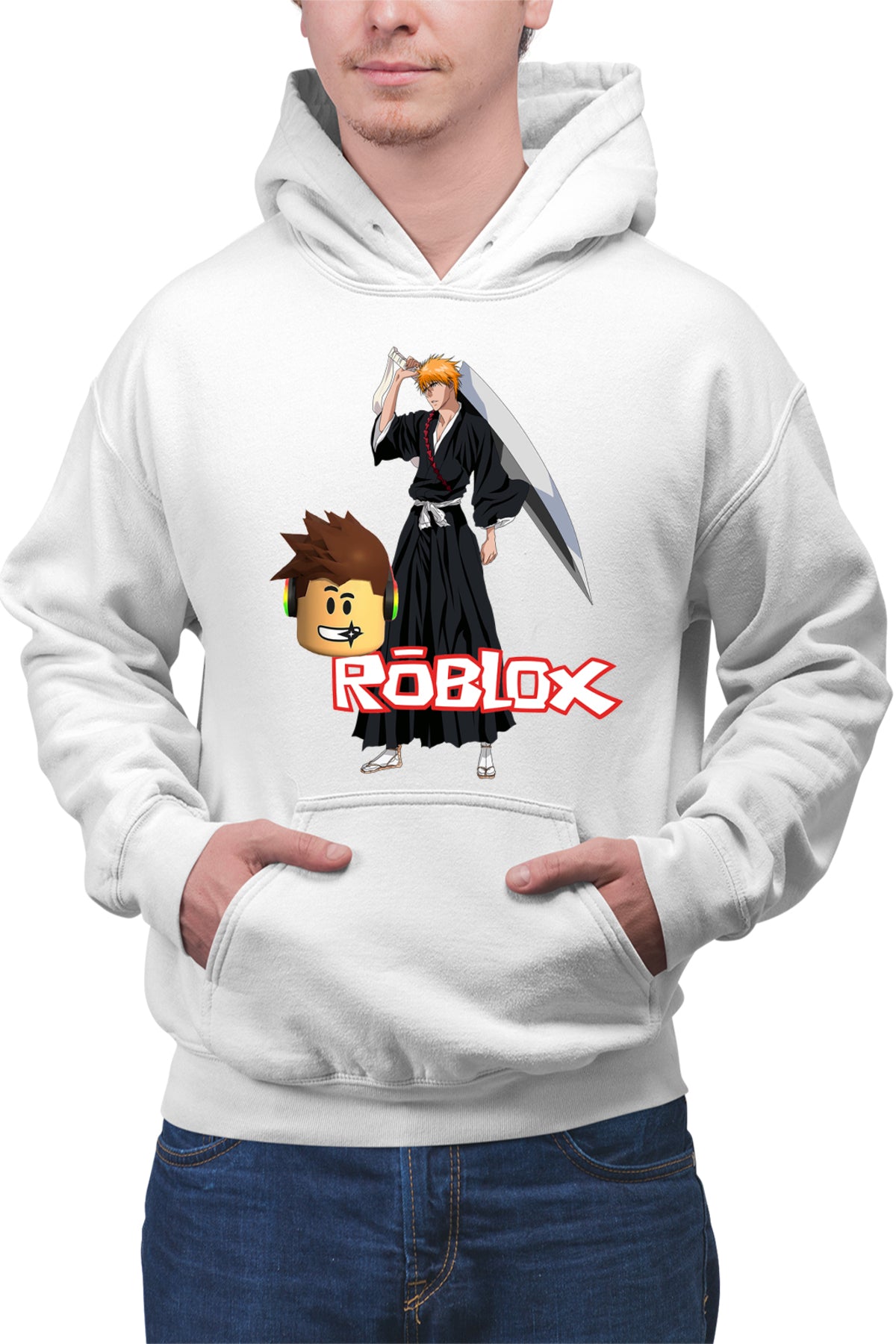 Hanorac barbati Bleach Ichigo Roblox Samurai Studio Home