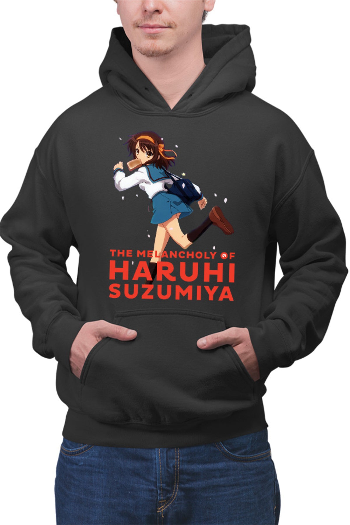 Hanorac barbati Haruhi Suzumiya Run Sakura Bread Highschool Club