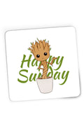 Mousepad Gaming Baby Groot Sunday Happy Marvel DC Happy Smile, 21x19 cm