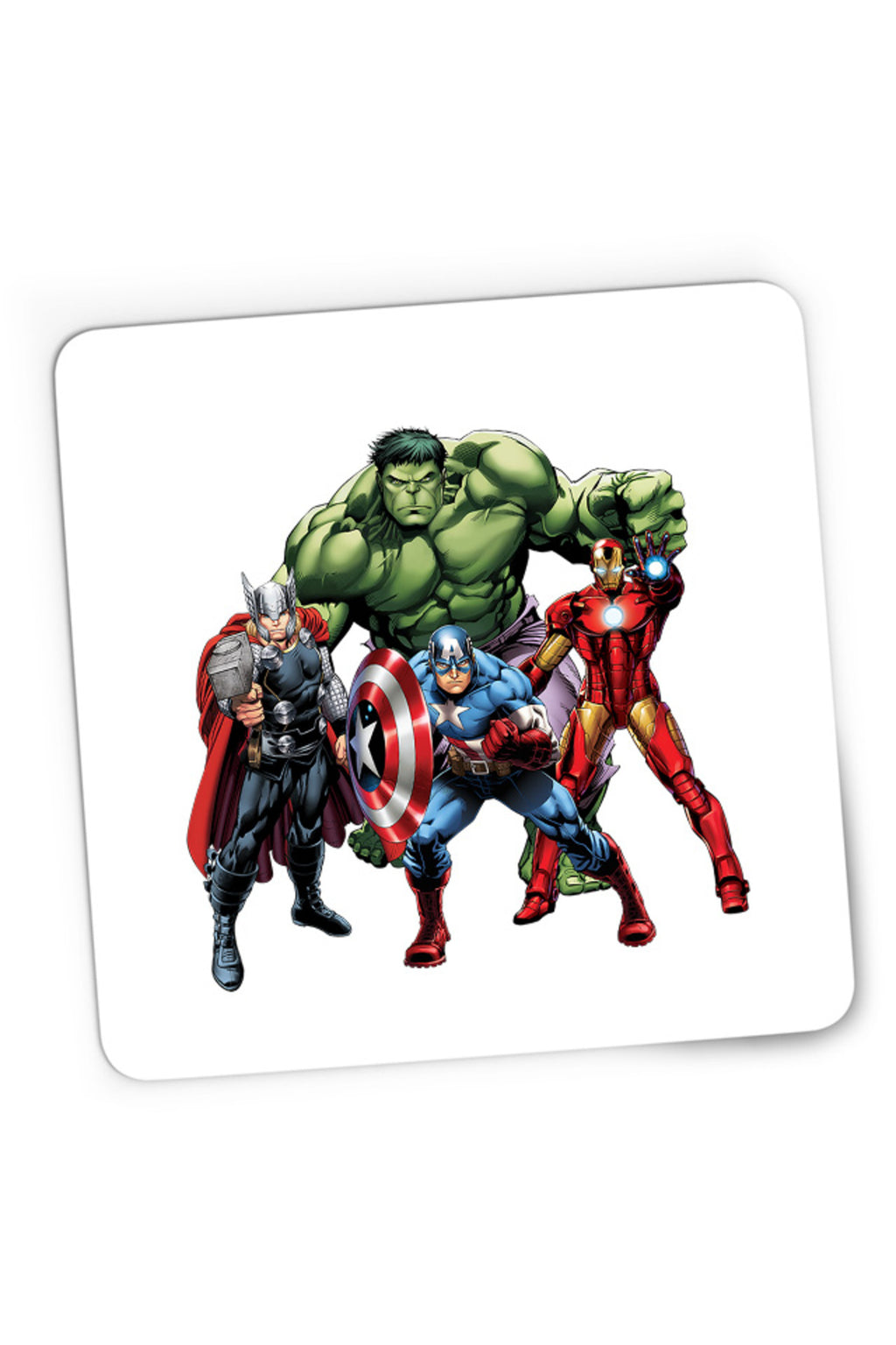 Mousepad Gaming Thor Hulk Ironman Captain America Cool Pose Animation, 21x19 cm