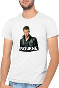 Tricou barbati Bourne Matt Damon Celebrity Identity Theatrical Films