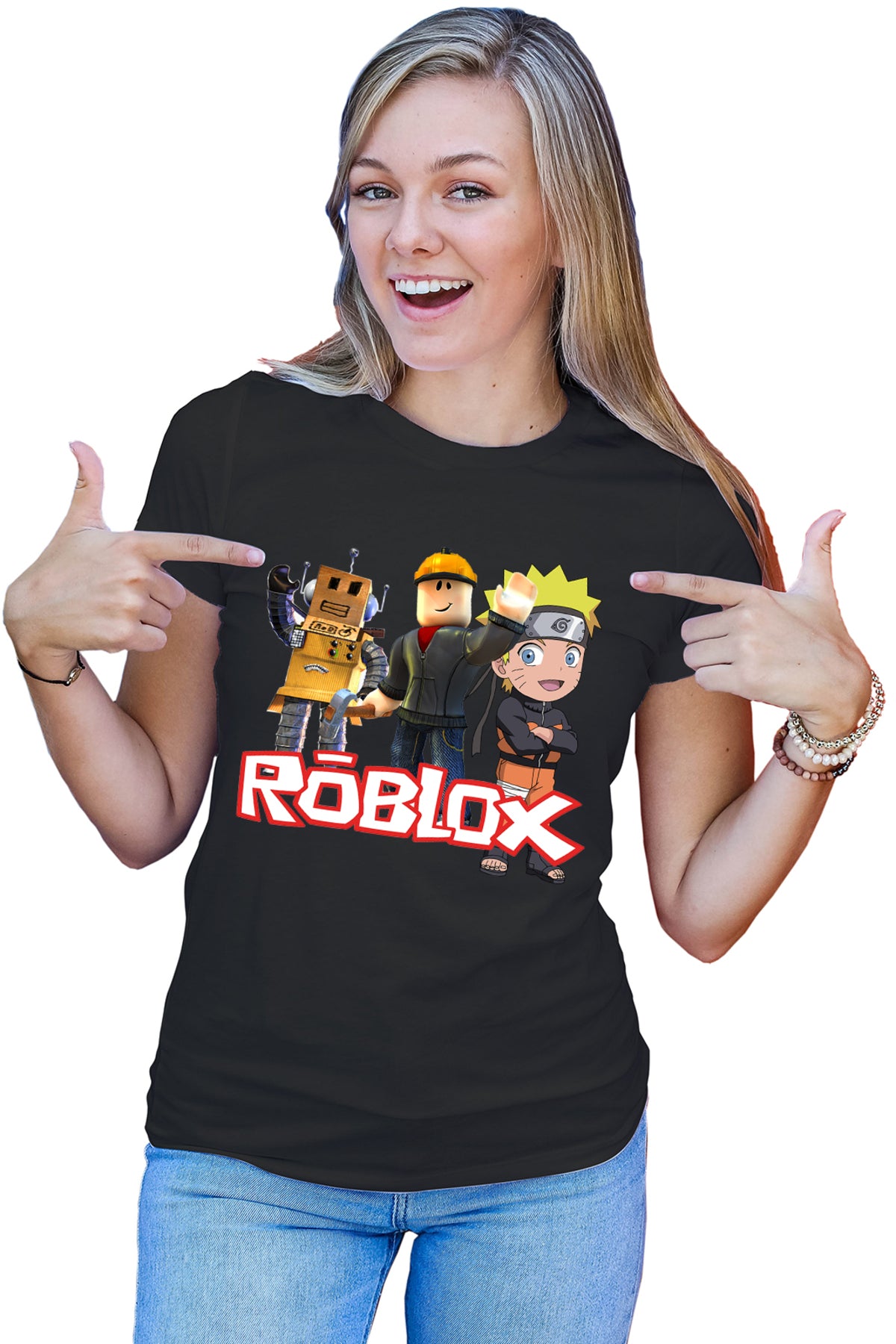 Tricou dama Roblox Naruto Studio Home Platforme