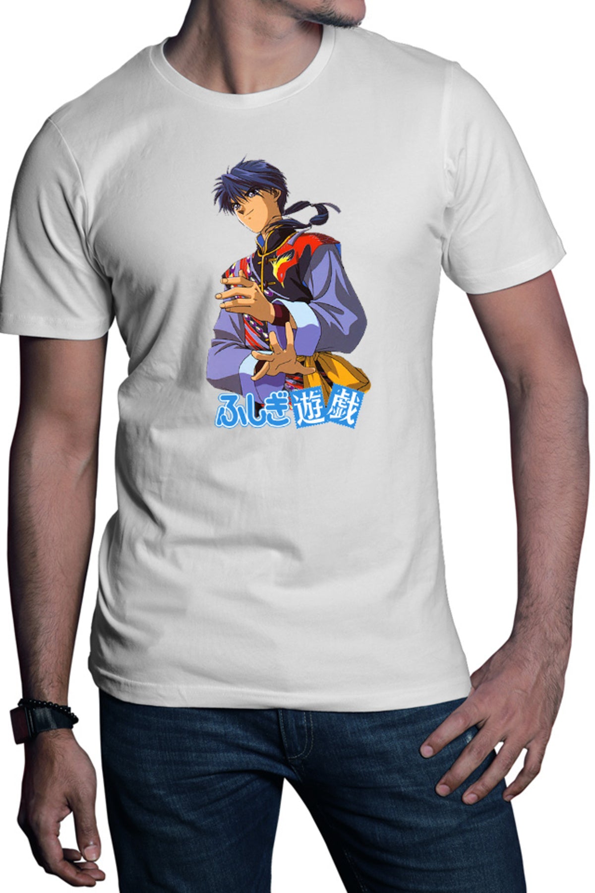 Tricou barbati Fushigi Yuugi Tamahome Japan Vintage Anime