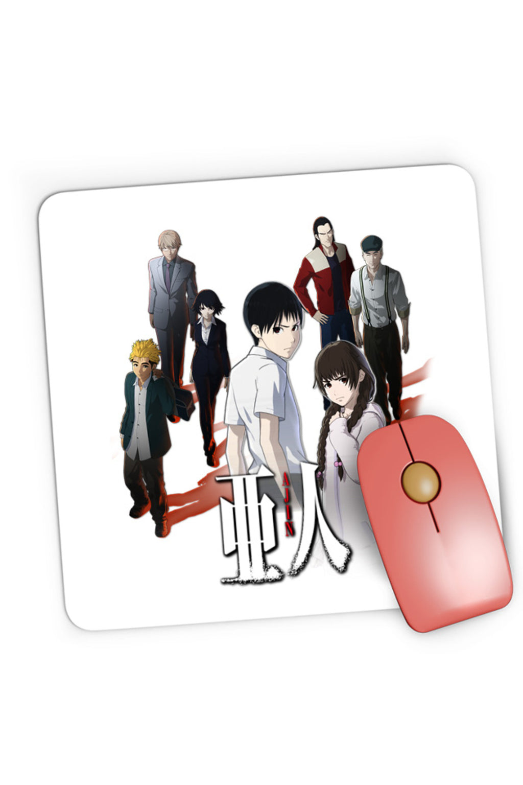 Mousepad Gaming Ajin Main Group Seinen Manga Anime Otaku, 21x19 cm