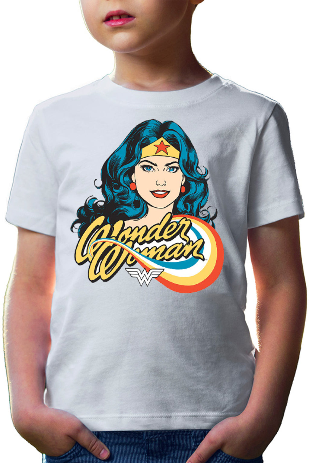 Tricou copii Wonder Woman Retro Comics Star Beautiful Power