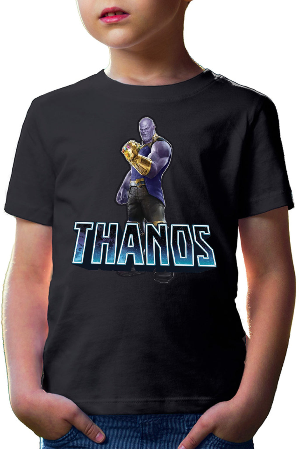 Tricou copii Thanos Moon Titan Infinity Watch Black Order