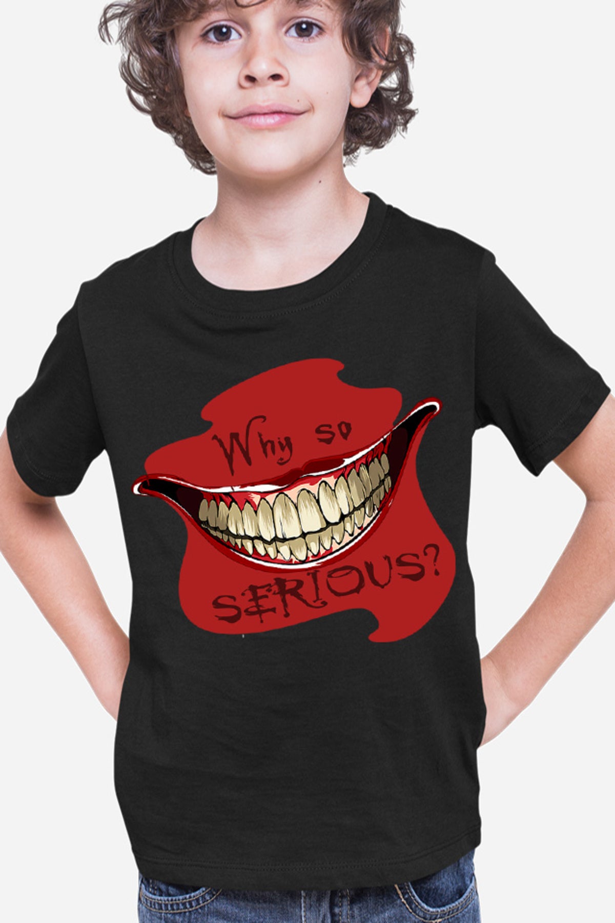Tricou copii Joker Why Serious Smile Horror