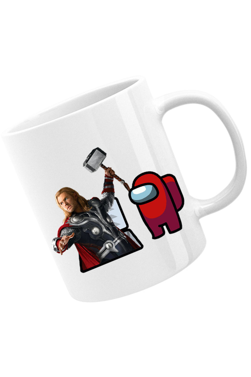 Cana Thor Among Us Suspicious Vent Hammer Gameplay Puzzle, alba, 330 ml