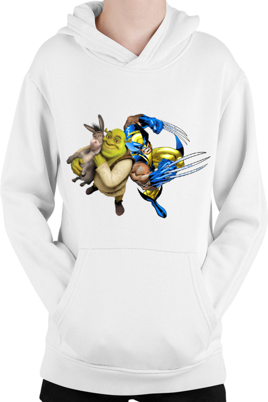 Hanorac copii Shrek Wolverine Donkey Marvel Comic Books