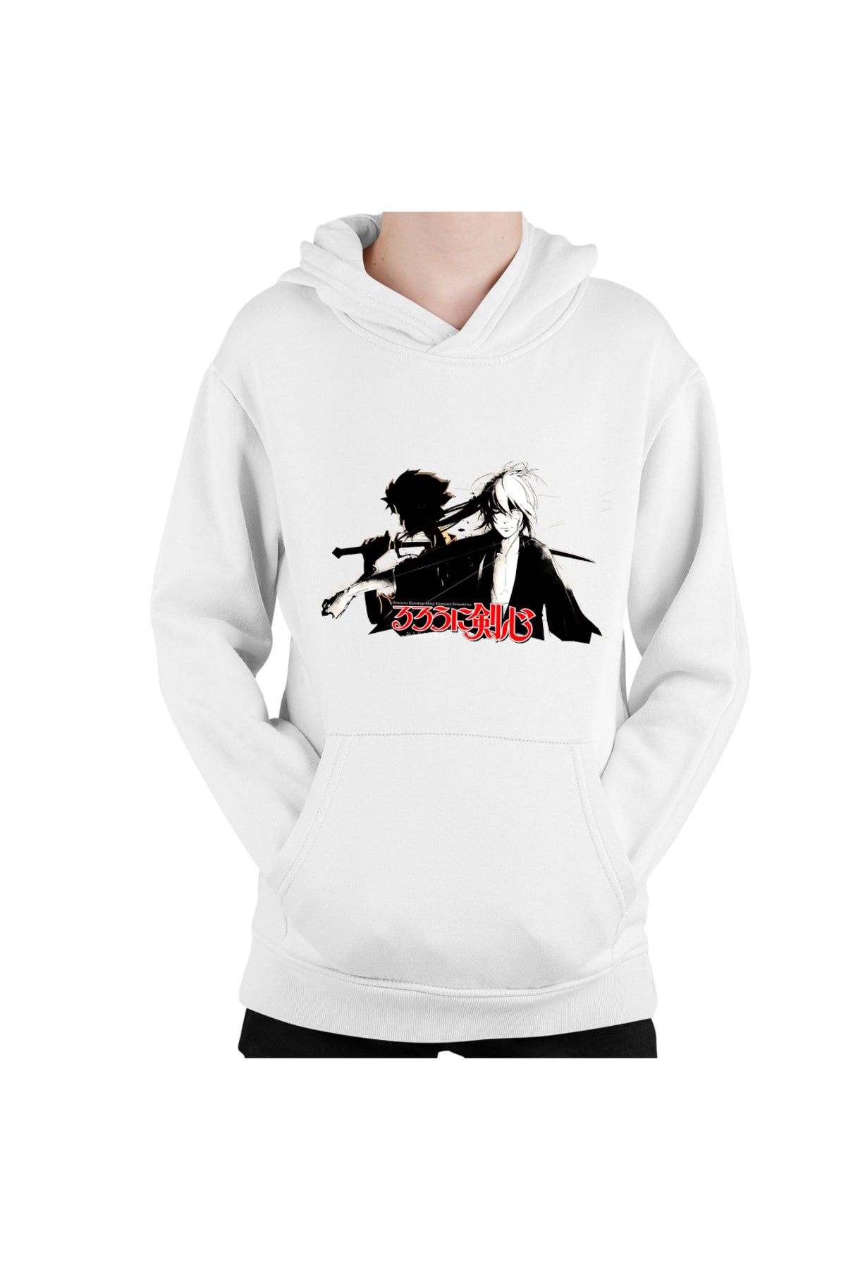 Hanorac copii Rurouni Kenshin Anime Cute Mugen Contrast