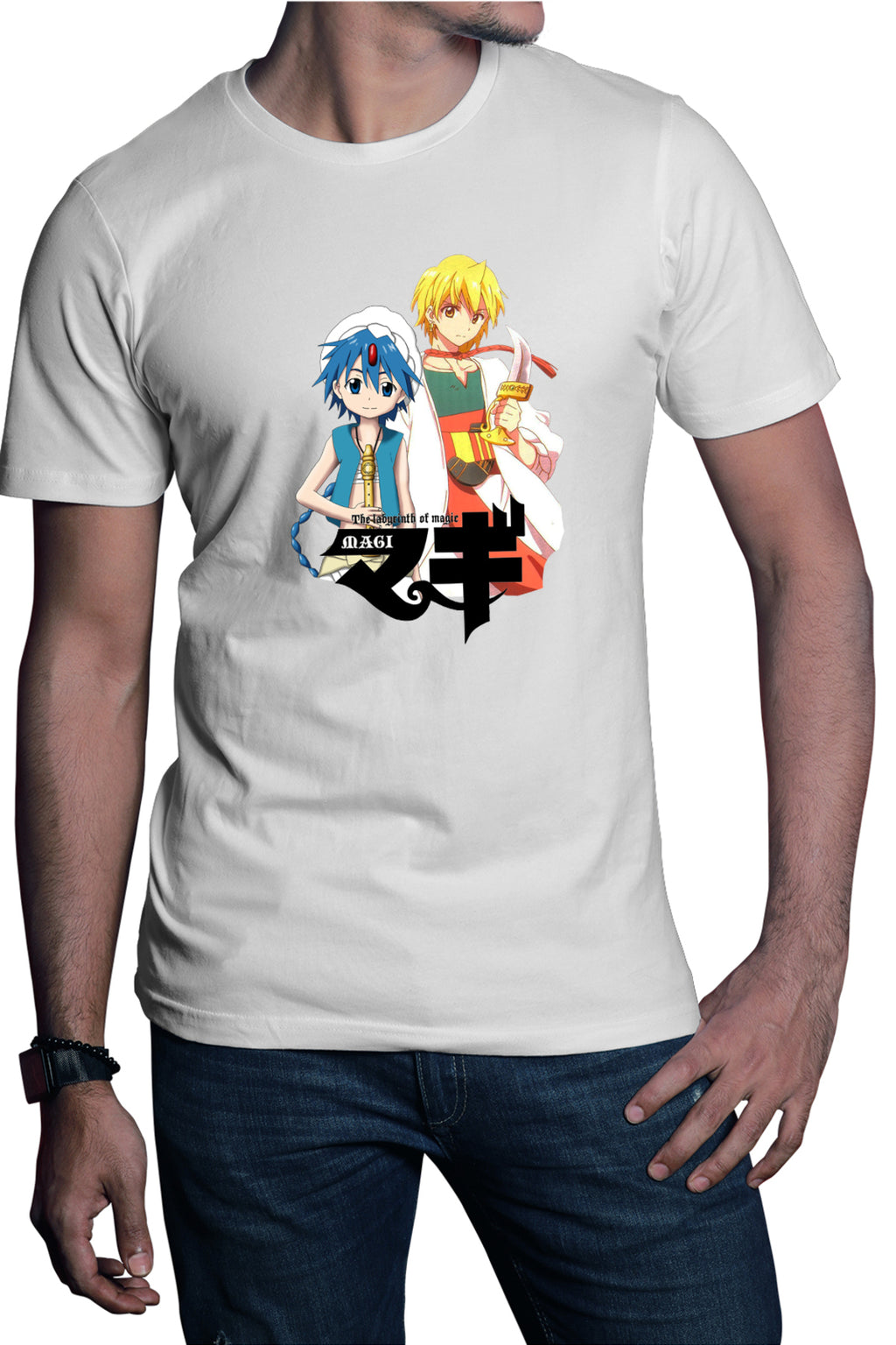 Tricou barbati Magi The Labyrinth of Magic Aladin Alibaba Flute Sword