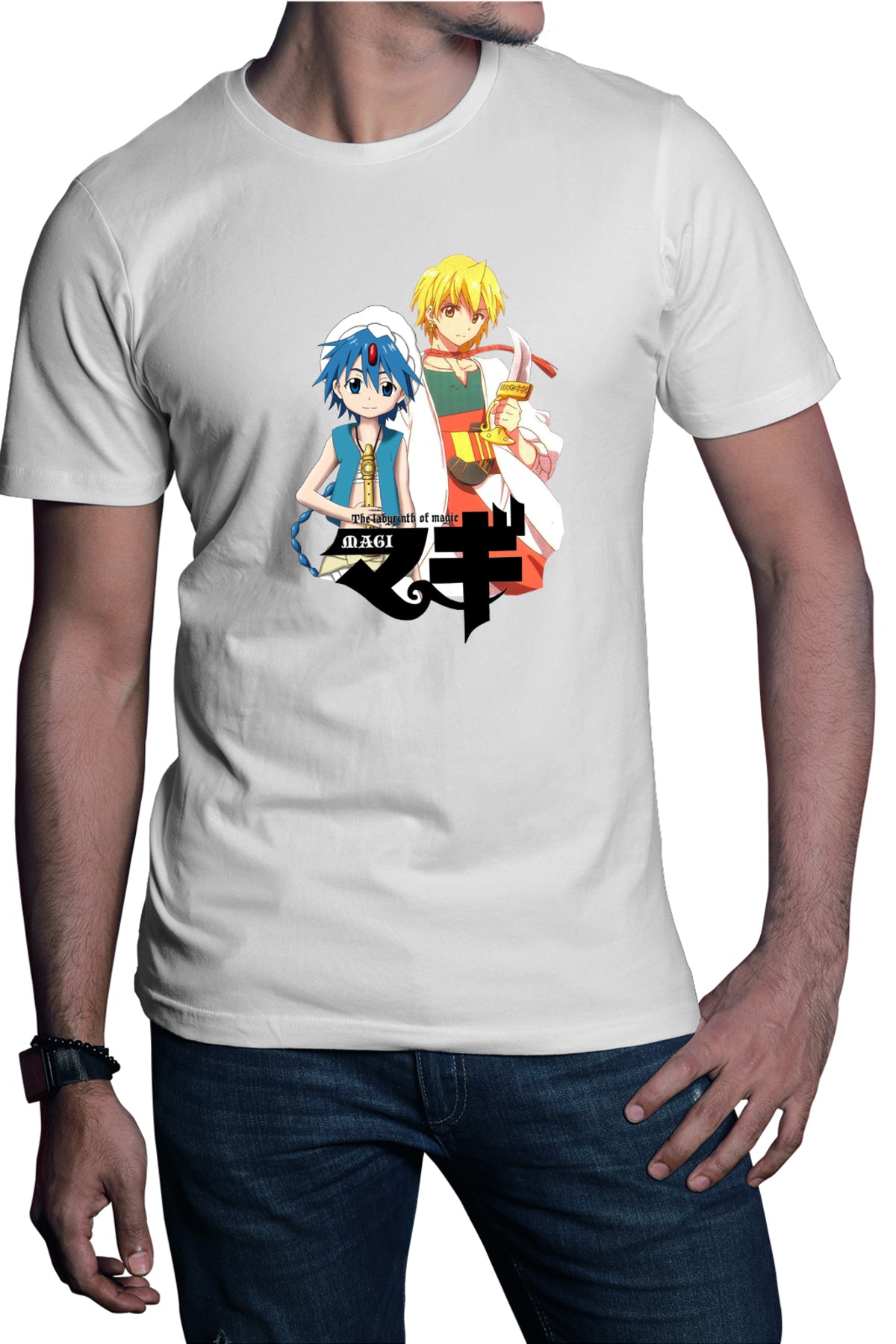 Tricou barbati Magi The Labyrinth of Magic Aladin Alibaba Flute Sword