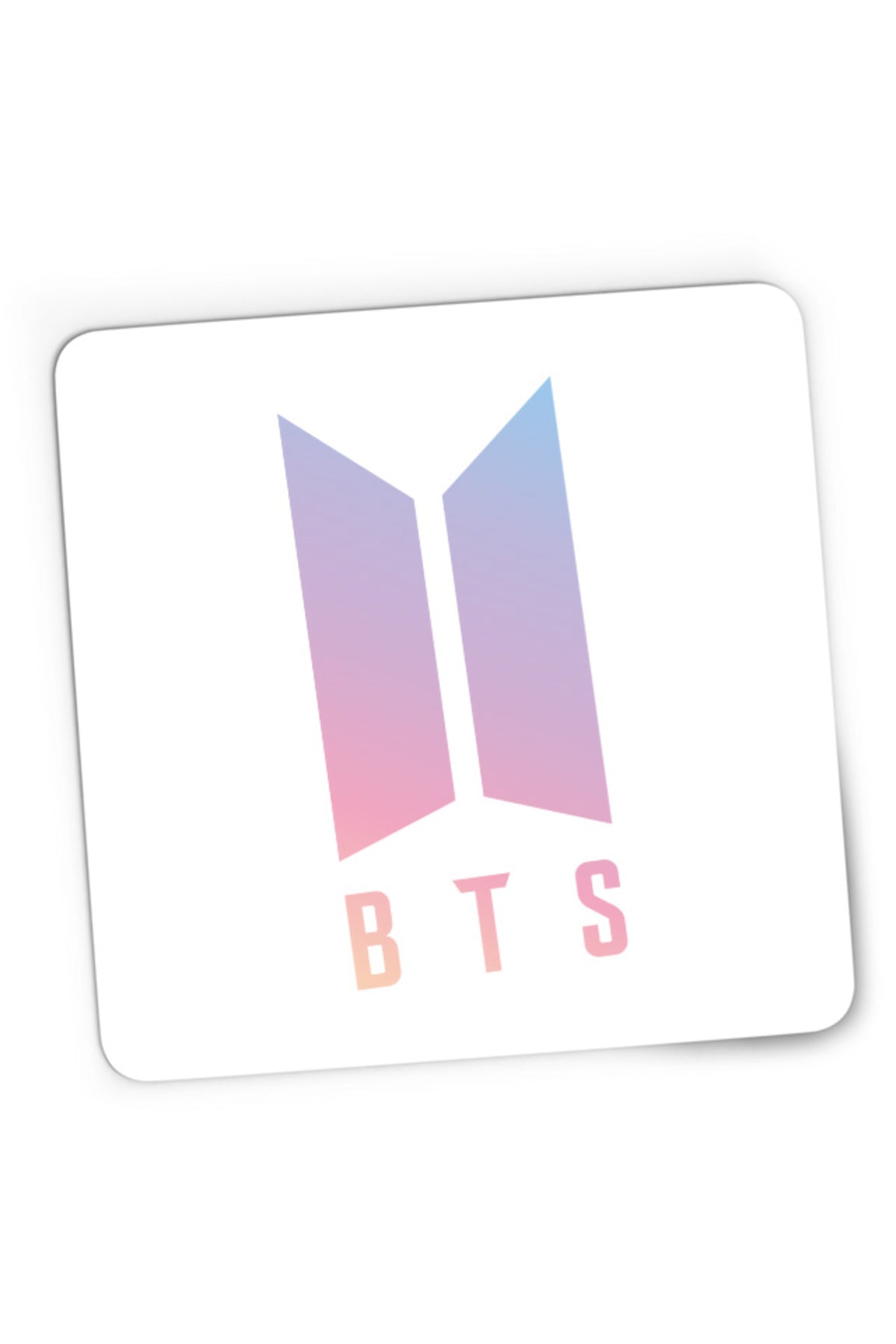 Mousepad Gaming BTS Logo K-pop Popular Korean Band Boys, 21x19 cm