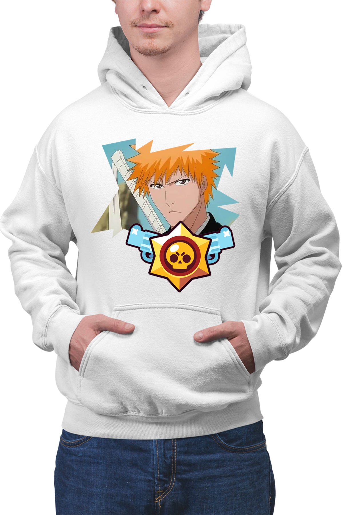 Hanorac barbati Bleach Ichigo Brawl Stars Leon Samurai