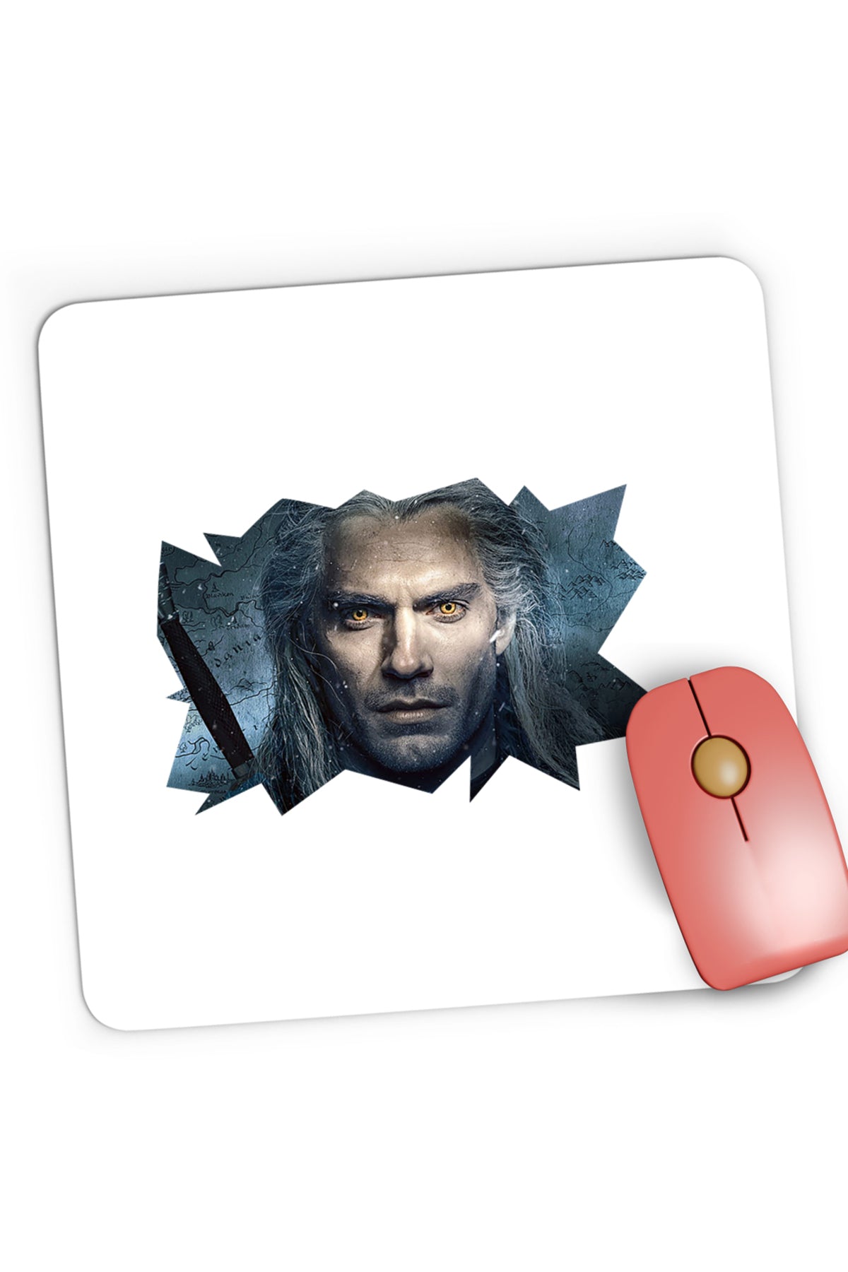 Mousepad Gaming The Witcher Fantasy Game Story Witch Hunt, 21x19 cm