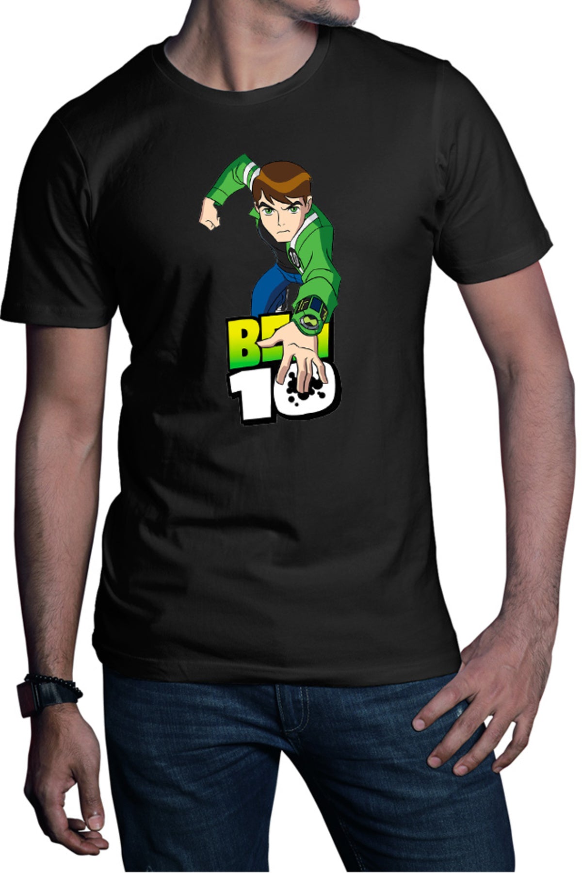 Tricou barbati Ben 10 Logo Comedy Action Sci-fi Monsters Fight