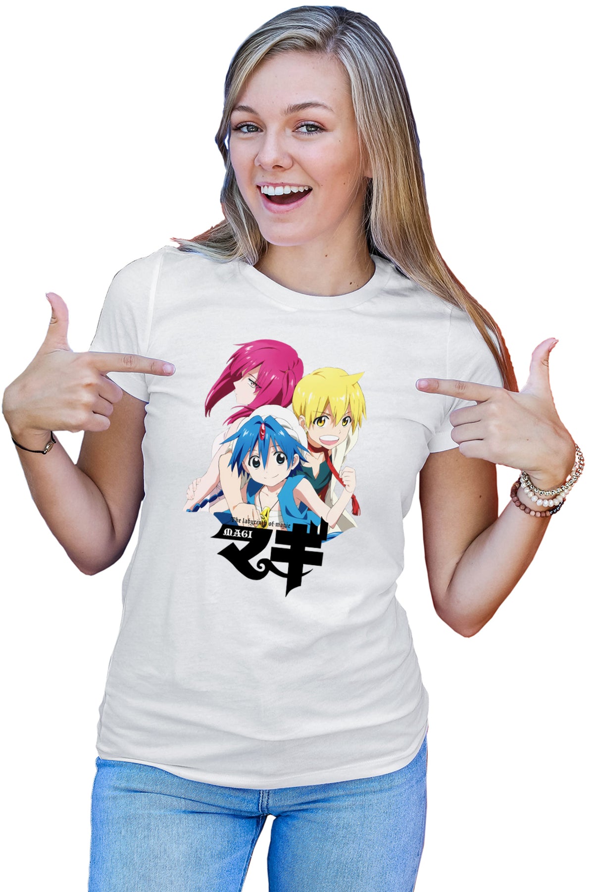 Tricou dama Magi The Labyrinth of Magic Wonder Red Hair Sad