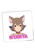 Mousepad Gaming Re Zero Felix Cat Nya Kawaii Magic Youtube, 21x19 cm