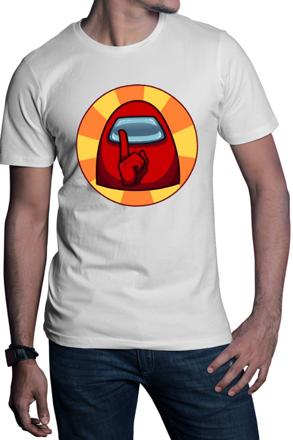Tricou barbati Among Us Sus Shh Silence Vote Out
