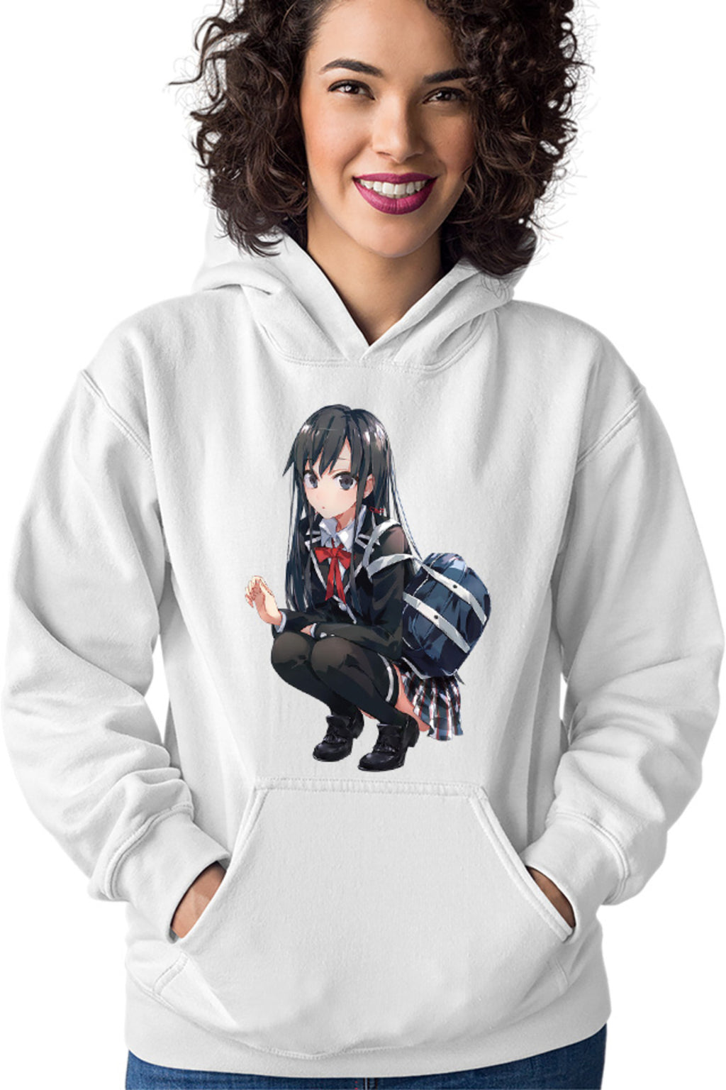 Hanorac dama OreGairu Yukino Yukinoshita Snow Panda School Girl