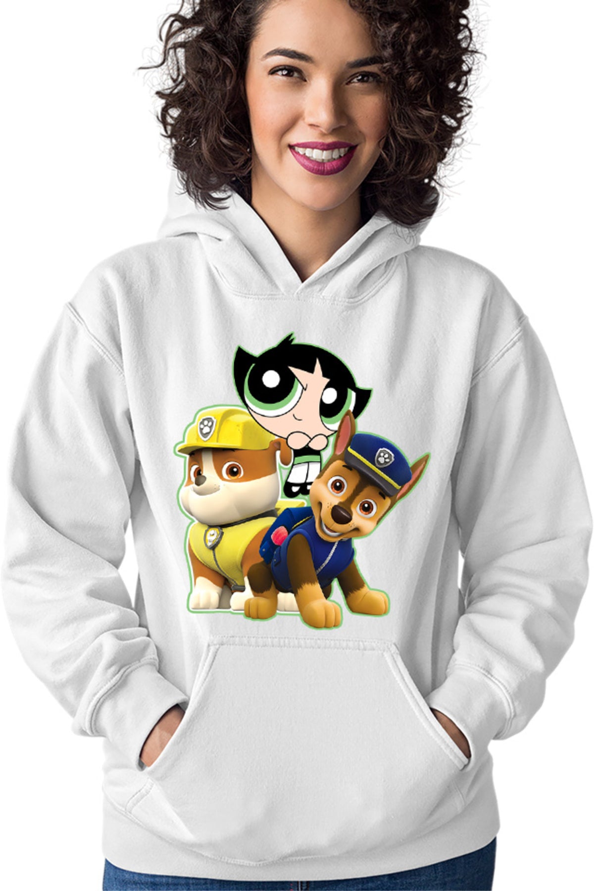 Hanorac dama Paw Patrol Buttercup Powerpuff Girls Police Pup