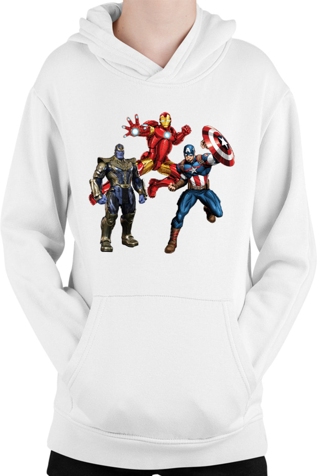 Hanorac copii Captain America Iron man Jump Thanos Machine Action Toy