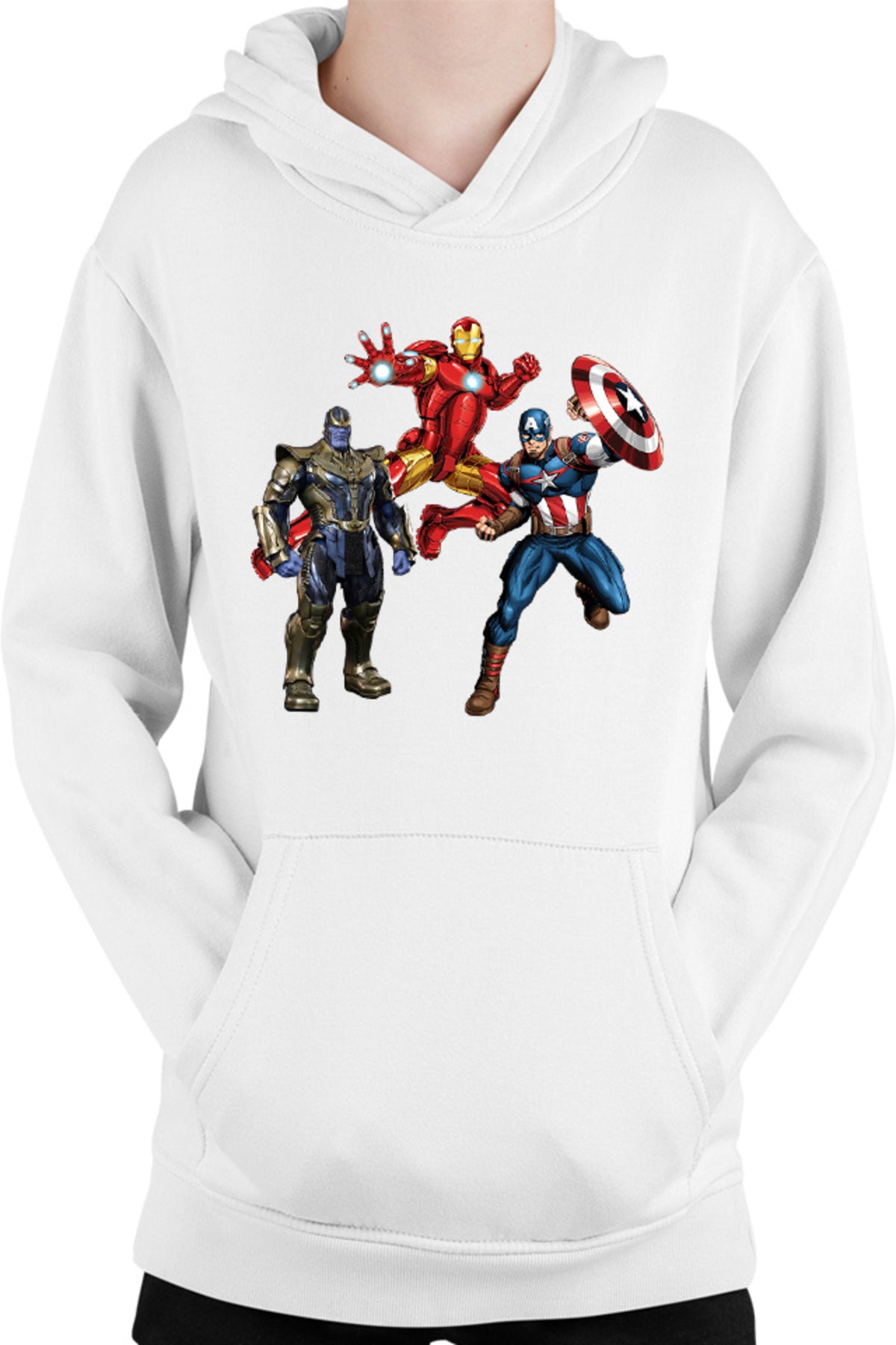 Hanorac copii Captain America Iron man Jump Thanos Machine Action Toy
