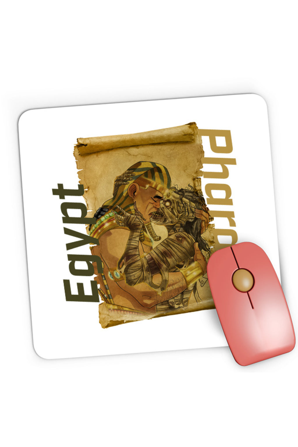 Mousepad Gaming NFT XOXO Egypt Love Sand Pyramid Pharaoh, 21x19 cm