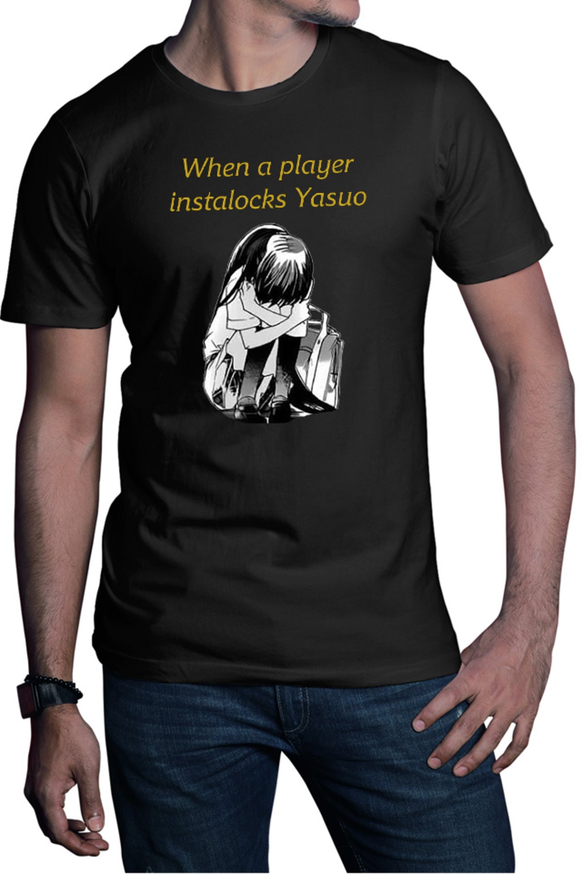 Tricou barbati Missions of Love Crying Himuro Yukina League of Legends Meme Love