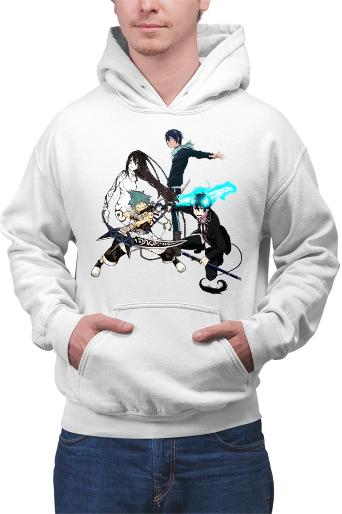 Hanorac barbati Soul Eater Black Star Yato Noragami Rin Ao no Exorcist Ghost