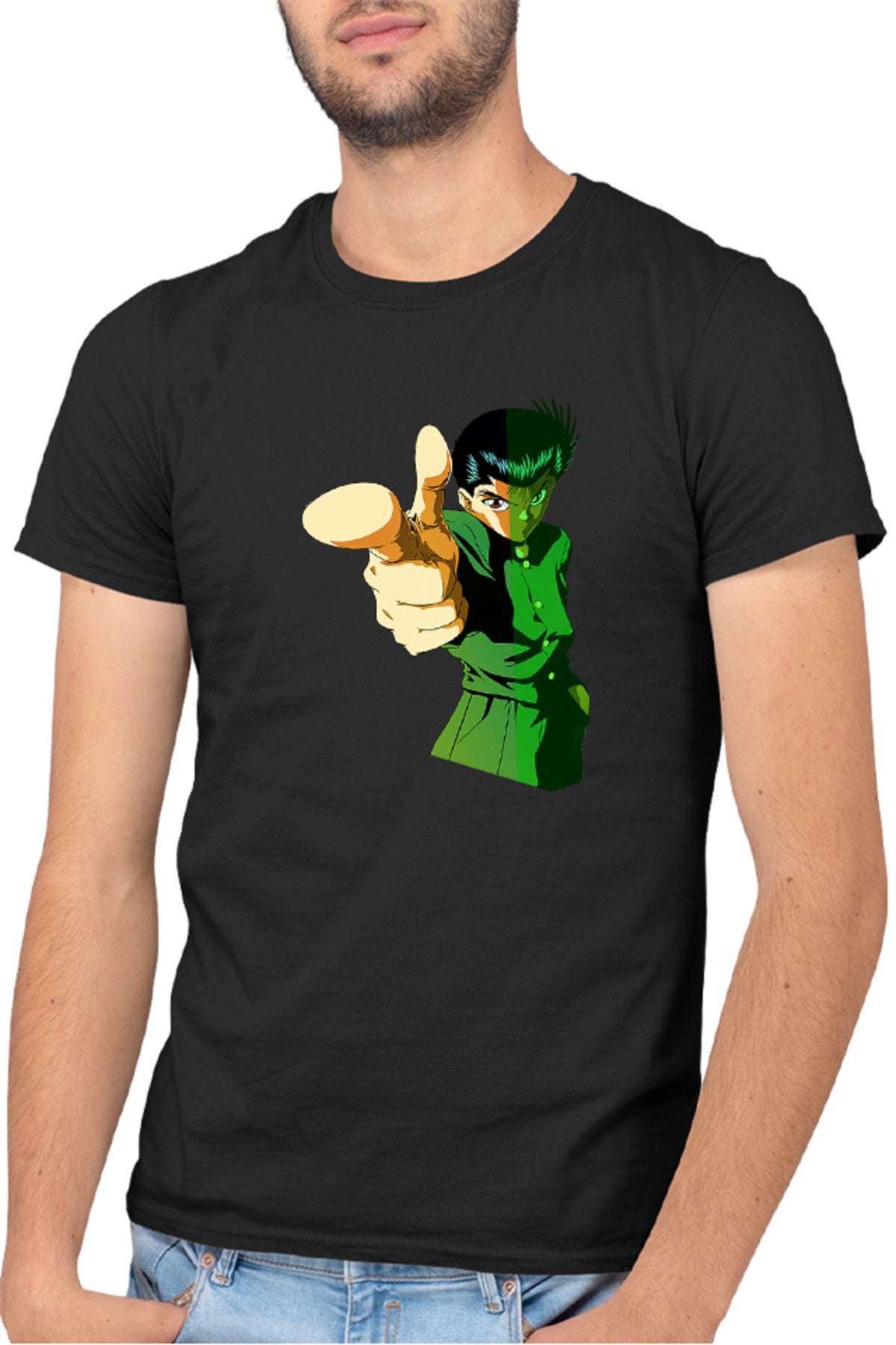 Tricou barbati Yu Yu Hakusho Yusuke Doki Doki Magic Order Shinigami