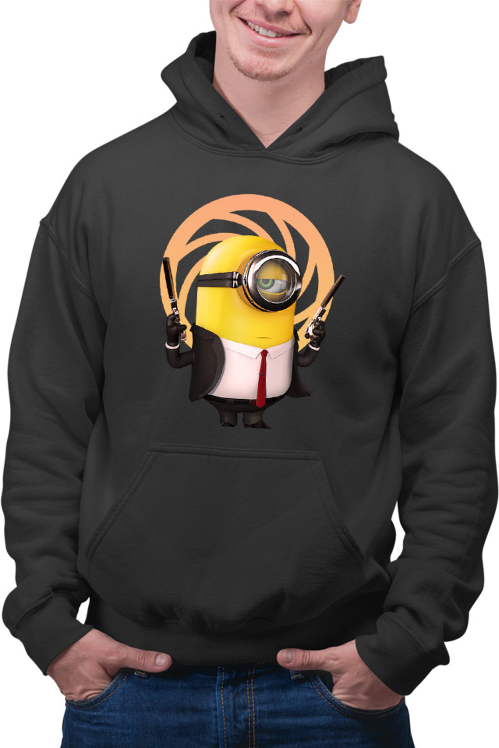 Hanorac barbati James Bond Minions Funny Animation