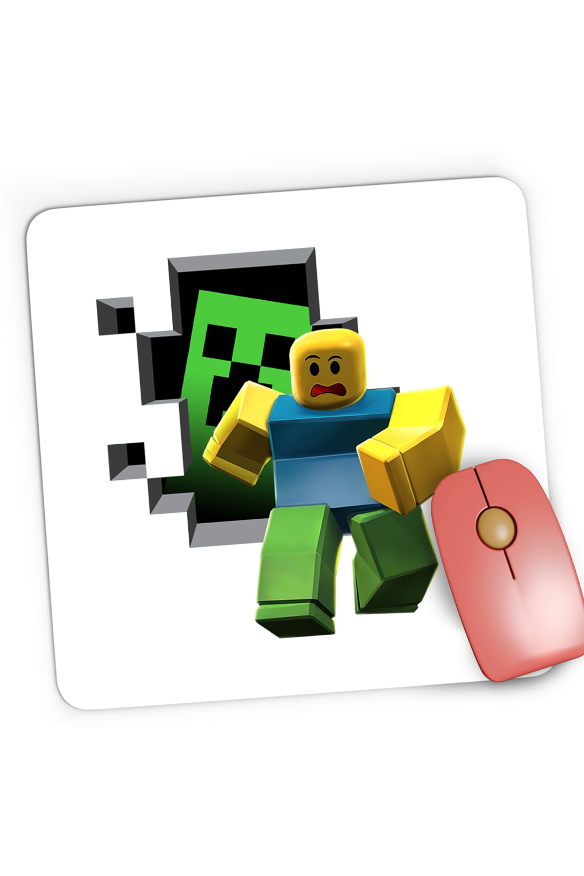 Mousepad Gaming Roblox Minecraft Earth Aternos Mcskins, 21x19 cm