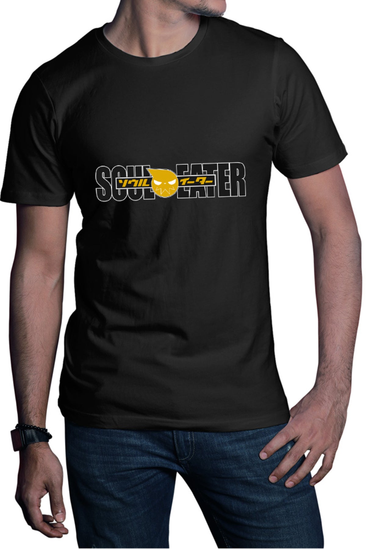 Tricou barbati Soul Eater Logo Anime Supranatural Action Shounen