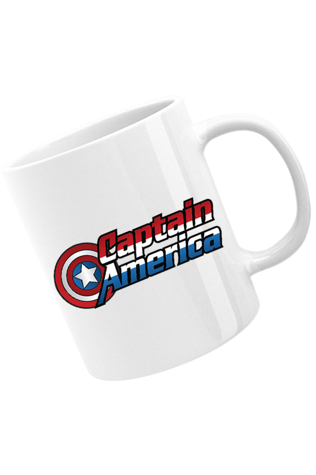 Cana Captain America Logo Marvel Super Powers Hero Kids, alba, 330 ml