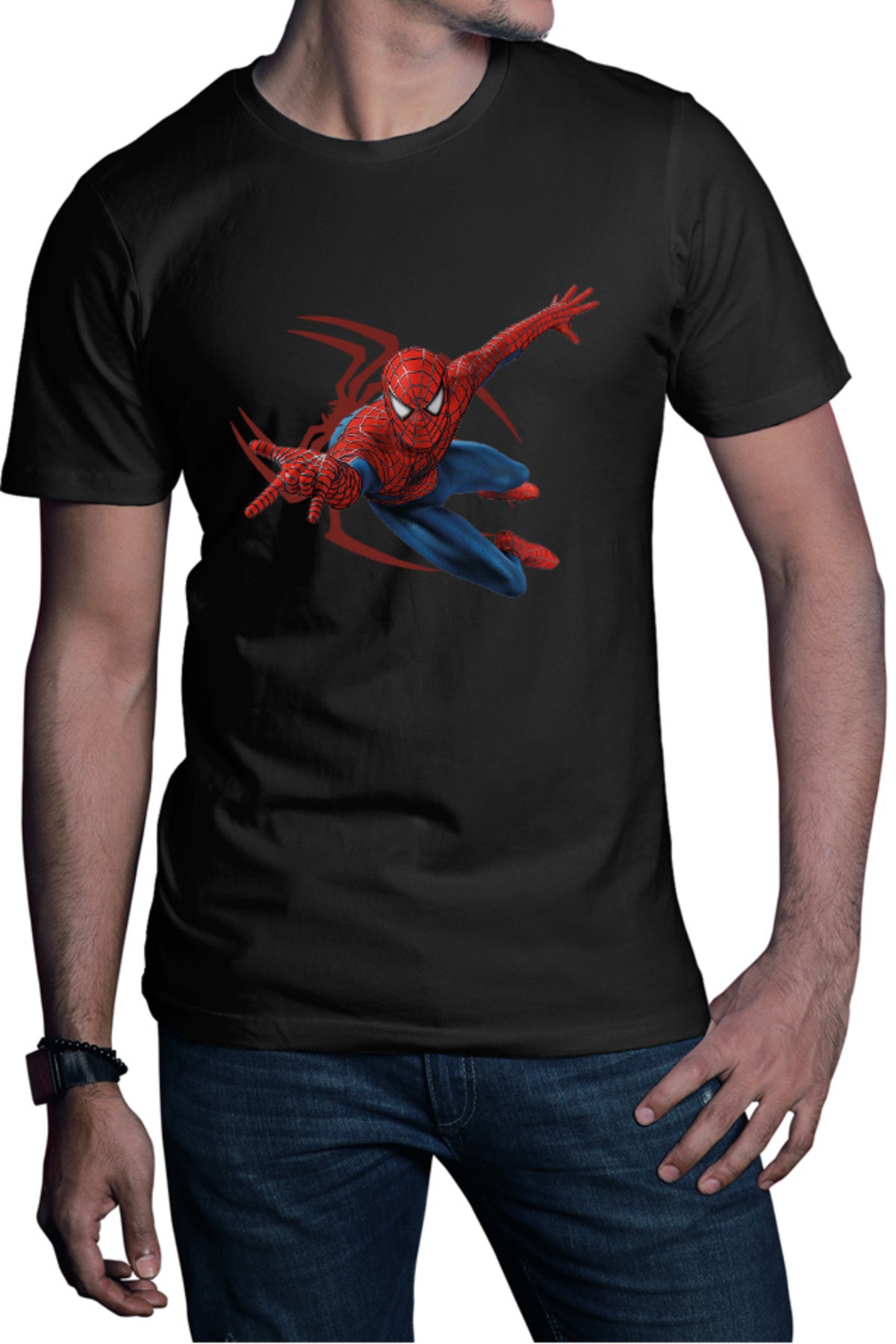 Tricou barbati Spiderman Logograph Web Jump Marvel Stan