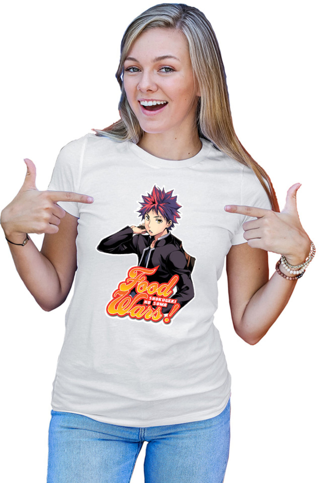 Tricou dama Food Wars Souma Student Style Action Shokugeki