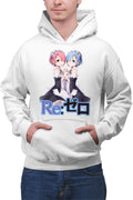 Hanorac barbati Re Zero REM RAM Sisters Maiden Light Novel Cosplay Weapon