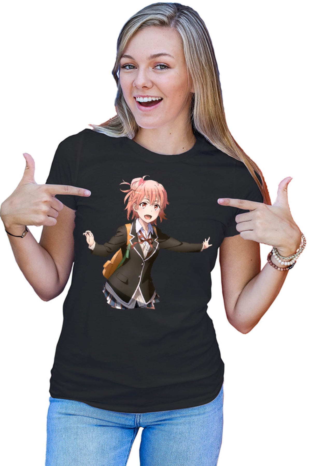 Tricou dama OreGairu Yui Playfull Tsundere Weeb Animation