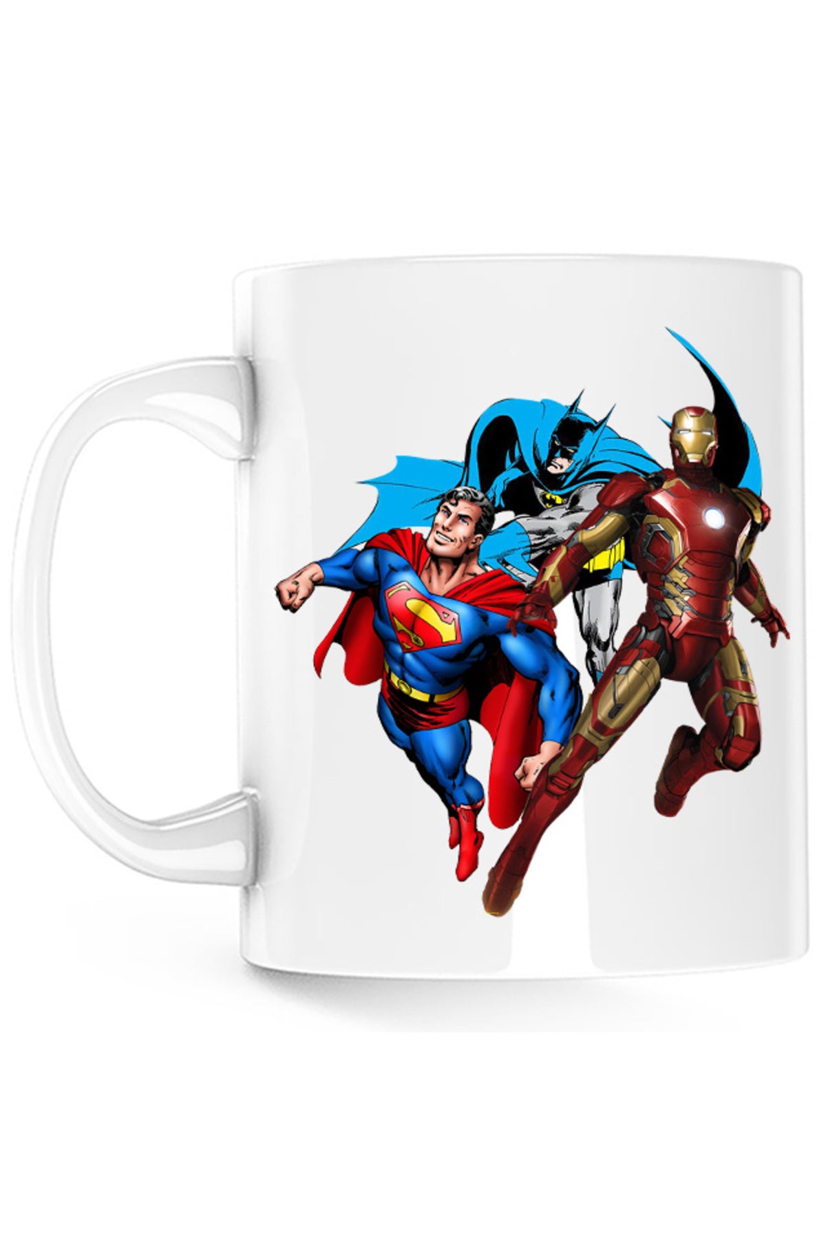 Cana Ironman Technology Batman Superman DC Superhero, alba, 330 ml