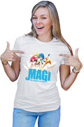 Tricou dama Magi The Labyrinth of Magic Protagonists Group Flying Carpet