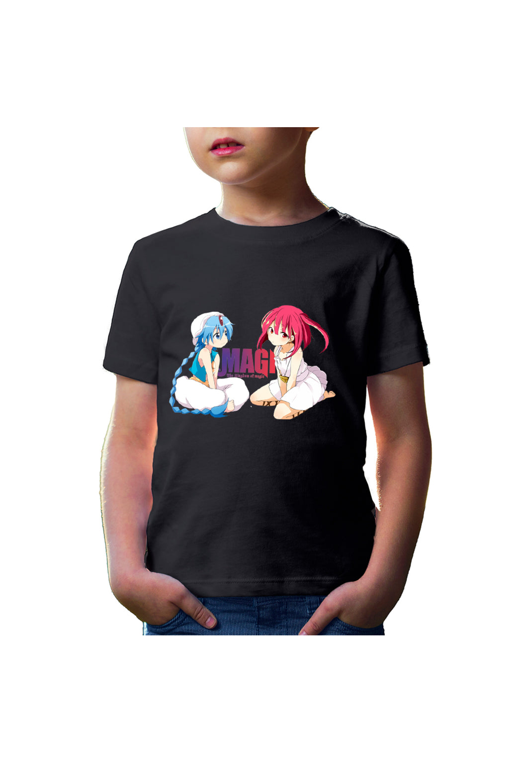 Tricou copii Magi The Labyrinth of Magic Alladin Morgiana Sitting