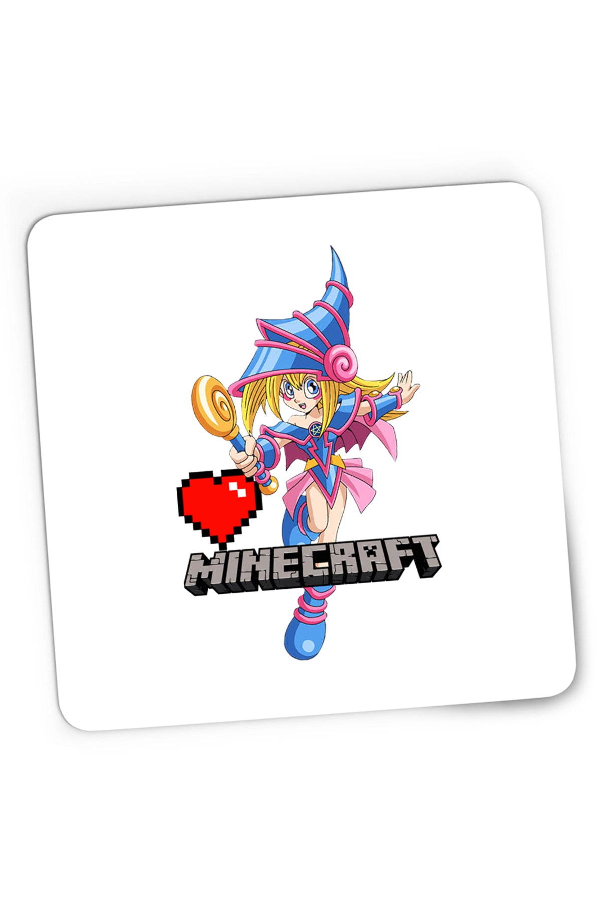 Mousepad Gaming Yu Gi Oh Links Minecraft Tlauncher Mcskins, 21x19 cm