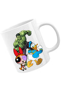 Cana Hulk Marvel Donald Duck Powerpuff Girls, alba, 330 ml
