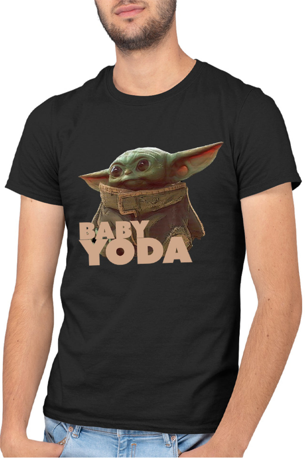 Tricou barbati Baby Yoda Small Star Wars