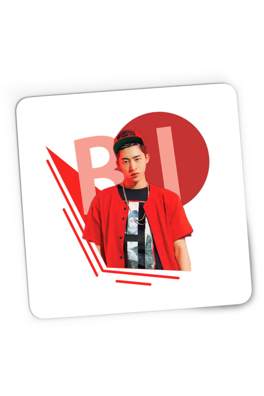 Mousepad Gaming iKon B.I. Rapper Korean Singer Kim Han-bin, 21x19 cm