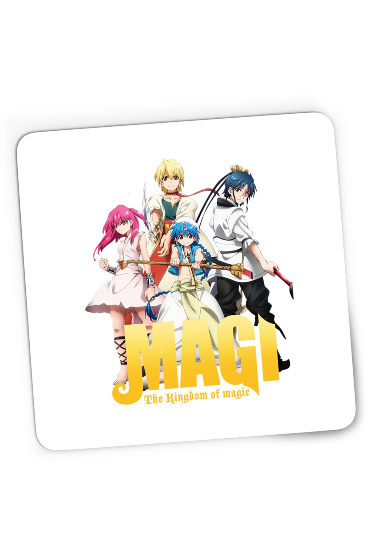 Mousepad Gaming Magi The Labyrinth of Magic Protagonists Group Poster Pose, 21x19 cm