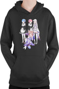 Hanorac copii Re zero REM RAM Emilia Felix Cat Waifu Yandere Doki Doki