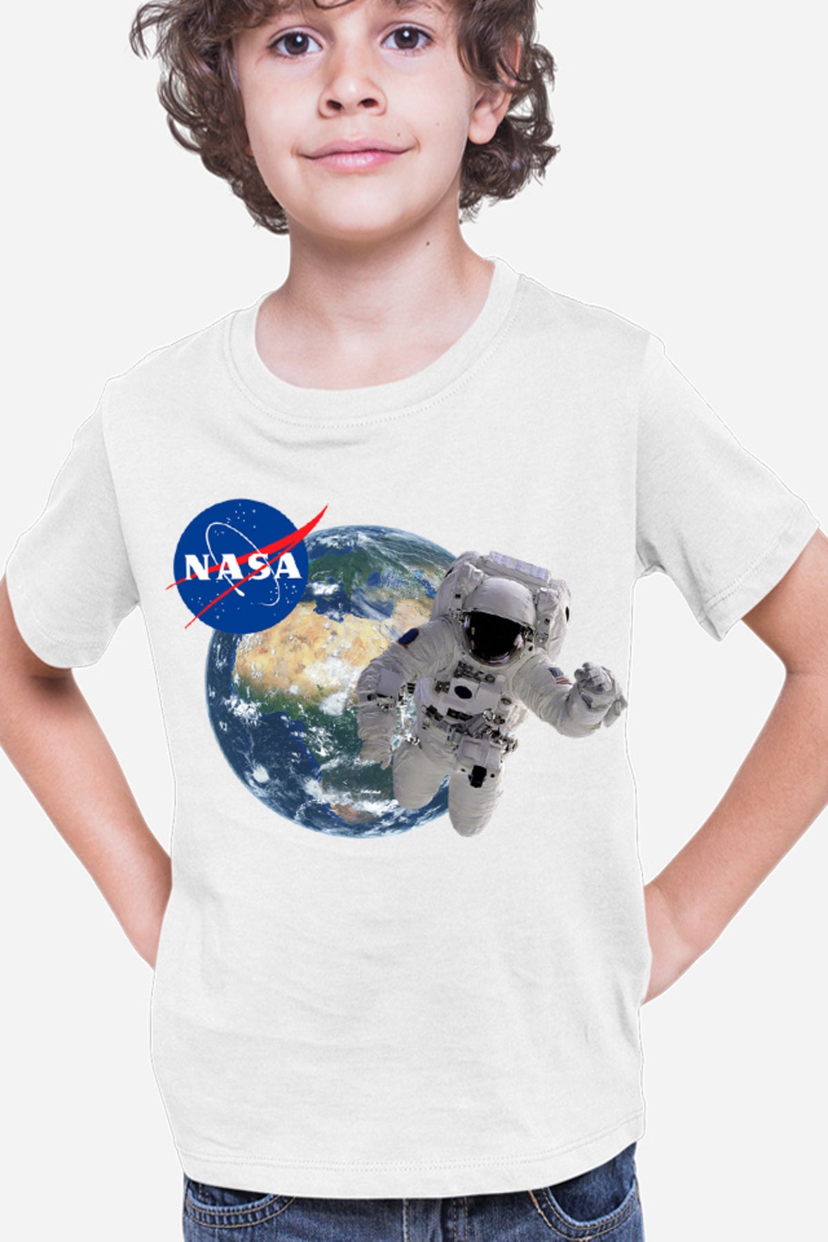 Tricou copii NASA Astronaut Earth Planet Universe