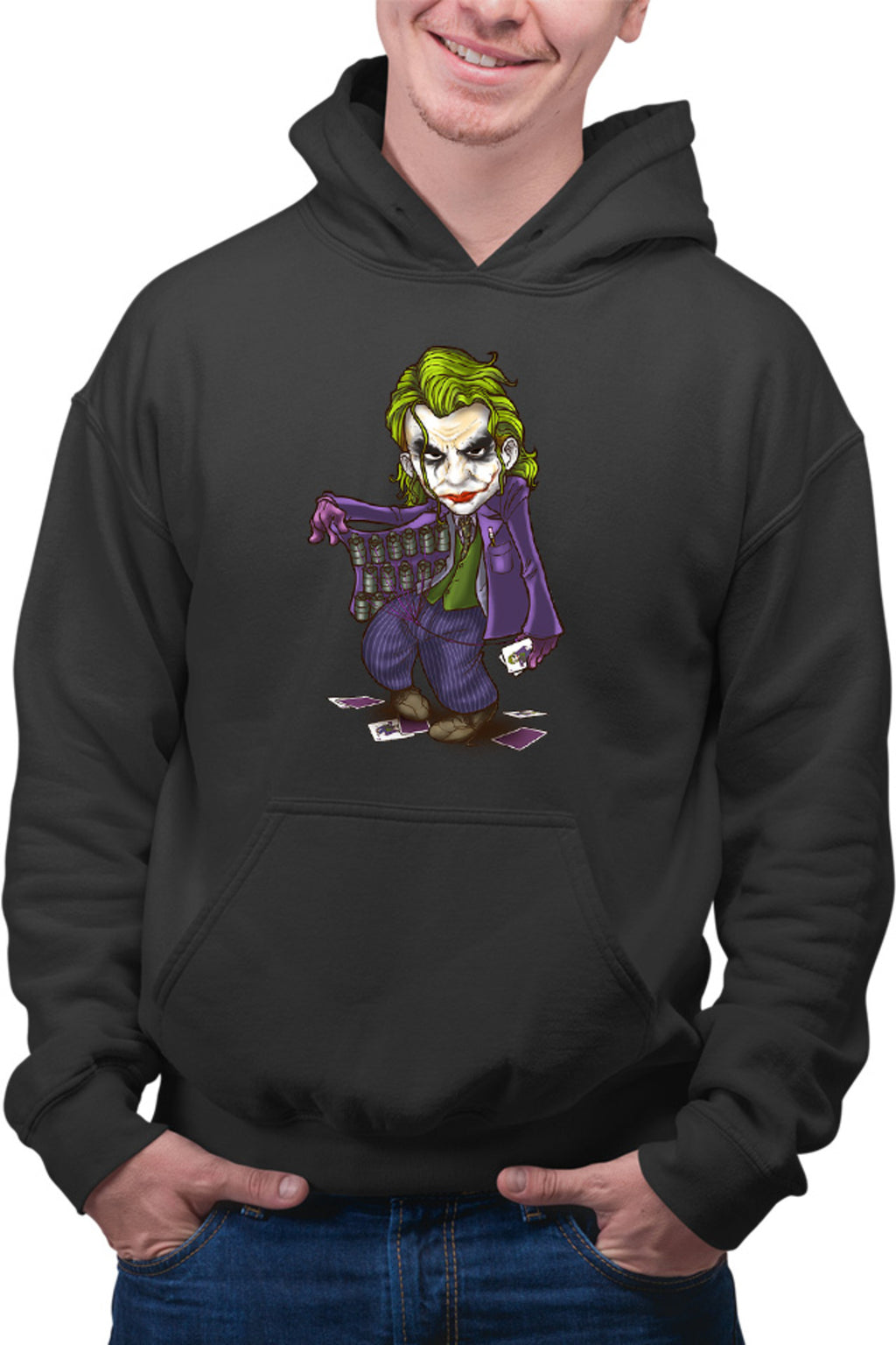 Hanorac barbati Joker Ace Cards Chibi Cool